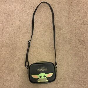 Star Wars Mandalorian Black and Green Belt Bag